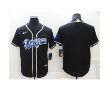 Men's Los Angeles Dodgers Blank Black Home Authentic Team Jersey