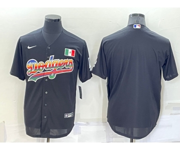 Men's Los Angeles Dodgers Blank Black Mexico Cool Base Nike Jersey