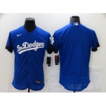 Men's Los Angeles Dodgers Blank Blue Elite City Player Jersey