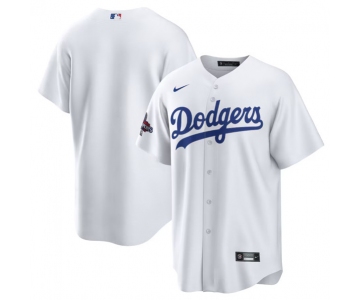 Men's Los Angeles Dodgers Blank White 2024 World Series Champions Home Stitched Baseball Jersey