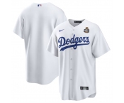 Men's Los Angeles Dodgers Blank White 2024 World Series Cool Base Stitched Baseball Jersey