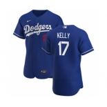 Men's Nike Los Angeles Dodgers #17 Joe Kelly Royal Alternate 2020 Authentic Player Baseball Jersey