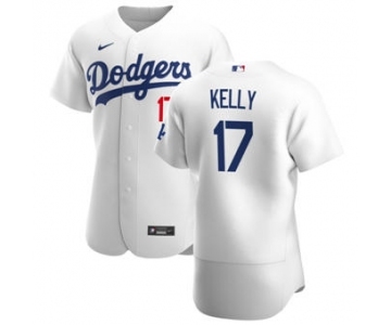 Men's Nike Los Angeles Dodgers #17 Joe Kelly White Home 2020 Authentic Player Baseball Jersey