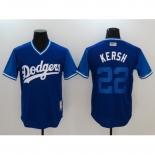 Men's Nike Los Angeles Dodgers #22 Clayton Kershaw Blue Jersey