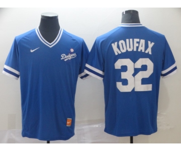 Men's Nike Los Angeles Dodgers #32 Sandy Koufax Blue M&N MLB Jersey