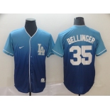 Men's Nike Los Angeles Dodgers #35 Cody Bellinger Blue Drift Fashion MLB Jersey