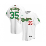 Men's Nike Los Angeles Dodgers #35 Cody Bellinger Mexico White Stitched Baseball Jersey