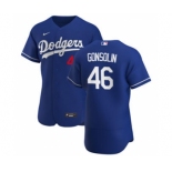 Men's Nike Los Angeles Dodgers #46 Tony Gonsolin Royal Alternate 2020 Authentic Player Baseball Jersey