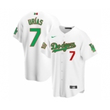 Men's Nike Los Angeles Dodgers #7 Julio Urias Mexico White Stitched Baseball Jersey