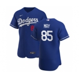 Men's Nike Los Angeles Dodgers #85 Dustin May Royal Alternate 2020 Authentic Player Baseball Jersey