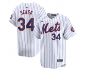 Men's New York Mets #34 Kodai Senga White 2024 Home Limited Stitched Baseball Jersey