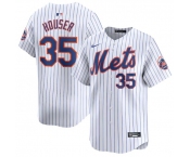 Men's New York Mets #35 Adrian Houser White 2024 Home Limited Stitched Baseball Jersey