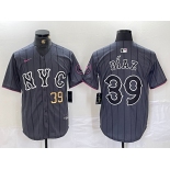 Mens New York Mets #39 Edwin Diaz Gray 2024 City Connect Cool Base Jersey