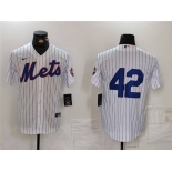 Men's New York Mets #42 Jackie Robinson White Cool Base Stitched Baseball Jersey