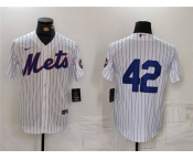 Men's New York Mets #42 Jackie Robinson White Cool Base Stitched Baseball Jersey