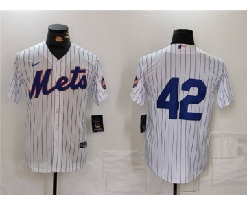 Men's New York Mets #42 Jackie Robinson White Cool Base Stitched Baseball Jersey