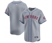 Men's New York Mets Blank 2024 Gray Away Limited Stitched Baseball Jersey