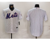 Men's New York Mets Blank White Cool Base Stitched Jersey