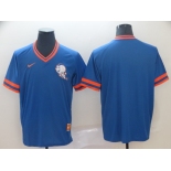 Men's Nike Majestic New York Mets Blank Blue MLB M&N Jersey