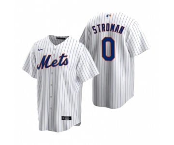 Men's Nike New York Mets #0 Marcus Stroman White 2020 Home Stitched Baseball Jersey