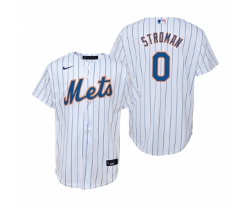 Men's Nike New York Mets #0 Marcus Stroman White Home Stitched Baseball Jersey