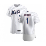 Men's Nike New York Mets #1 Amed Rosario White Home 2020 Authentic Player Baseball Jersey