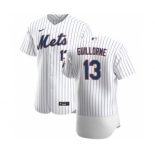 Men's Nike New York Mets #13 Luis Guillorme White Home 2020 Authentic Player Baseball Jersey