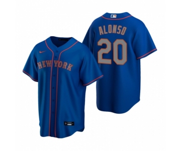 Men's Nike New York Mets #20 Pete Alonso Royal Alternate Road Stitched Baseball Jersey