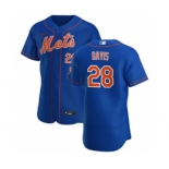 Men's Nike New York Mets #28 J.D. Davis Royal Alternate 2020 Authentic Player Baseball Jersey