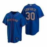 Men's Nike New York Mets #30 Michael Conforto Royal Alternate Road Stitched Baseball Jersey