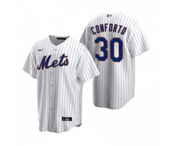 Men's Nike New York Mets #30 Michael Conforto White 2020 Home Stitched Baseball Jersey