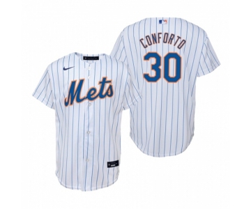 Men's Nike New York Mets #30 Michael Conforto White Home Stitched Baseball Jersey