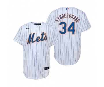 Men's Nike New York Mets #34 Noah Syndergaard White Home Stitched Baseball Jersey