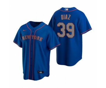 Men's Nike New York Mets #39 Edwin Diaz Royal Alternate Road Stitched Baseball Jersey