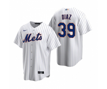 Men's Nike New York Mets #39 Edwin Diaz White 2020 Home Stitched Baseball Jersey