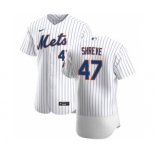 Men's Nike New York Mets #47 Chasen Shreve White Home 2020 Authentic Player Baseball Jersey