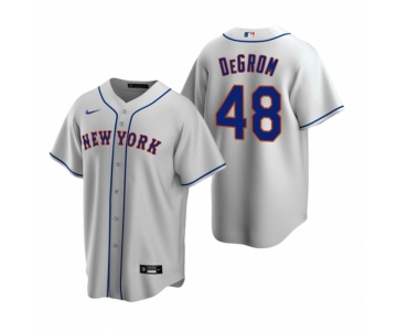 Men's Nike New York Mets #48 Jacob deGrom Gray Road Stitched Baseball Jersey