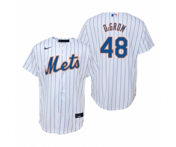 Men's Nike New York Mets #48 Jacob deGrom White Home Stitched Baseball Jersey