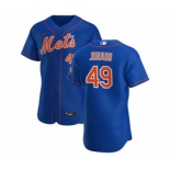 Men's Nike New York Mets #49 Ariel Jurado Royal Alternate 2020 Authentic Player Baseball Jersey