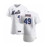 Men's Nike New York Mets #49 Ariel Jurado White Home 2020 Authentic Player Baseball Jersey