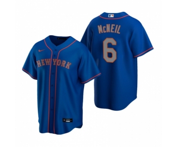 Men's Nike New York Mets #6 Jeff McNeil Royal Alternate Road Stitched Baseball Jersey