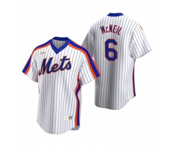 Men's Nike New York Mets #6 Jeff McNeil White Cooperstown Collection Home Stitched Baseball Jersey