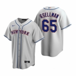 Men's Nike New York Mets #65 Robert Gsellman Gray Road Stitched Baseball Jersey