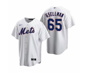 Men's Nike New York Mets #65 Robert Gsellman White 2020 Home Stitched Baseball Jersey