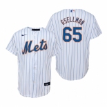 Men's Nike New York Mets #65 Robert Gsellman White Home Stitched Baseball Jersey