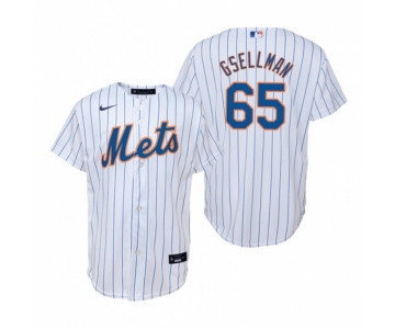 Men's Nike New York Mets #65 Robert Gsellman White Home Stitched Baseball Jersey