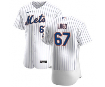 Men's Nike New York Mets #67 Seth Lugo White Home 2020 Authentic Player Baseball Jersey