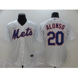 Nike Men's New York Mets #20 Pete Alonso White Alternate Home Cool Base Baseball Jersey