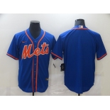 Nike Men's New York Mets Blank Blue Alternate Home Cool Base Baseball Jersey