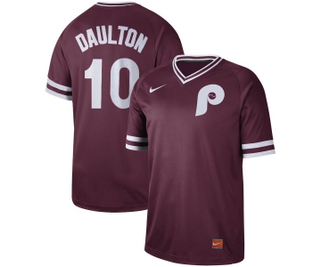 Men's Nike Philadelphia Phillies #10 Darren Daulton Red M&N Jersey